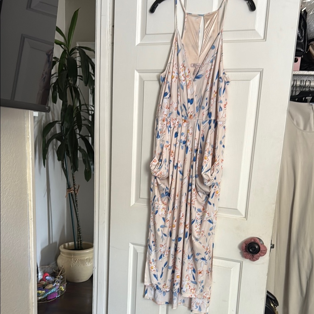 BCBGeneration Cream Floral Dress
